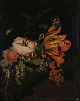 Blumen und Früchte