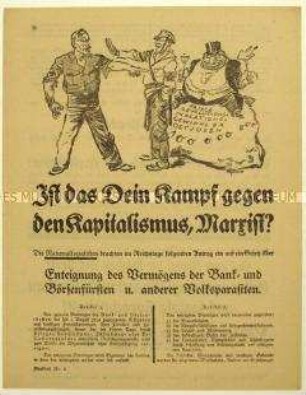 Aufruf zum Eintritt in die NSDAP