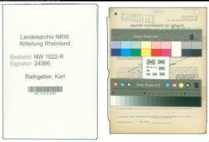 Entnazifizierung Karl Rathgeber , geb. 20.12.1895 (Schreiner)
