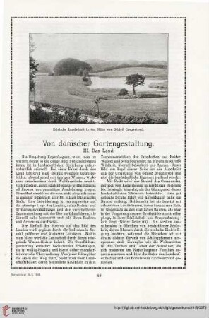 29: Von dänischer Gartengestaltung, [3] : das Land