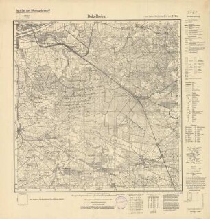 1724 (alte Nr.: 424) Bokelholm, Meßtischblatt (4 cm - Karte)