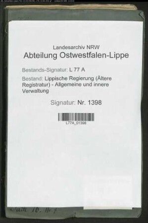 Anstellung der Küster u. Stiftsprediger zu Cappel