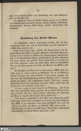 Gründung der Stadt Borna