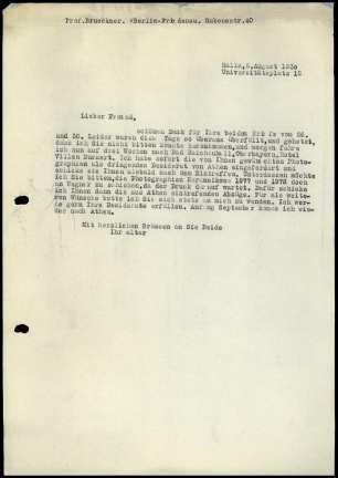 G. Karo an A. Brueckner