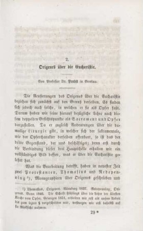 449-534 Origenes über die Eucharistie