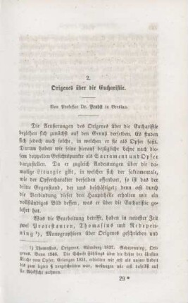 449-534 Origenes über die Eucharistie