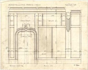 Pfann, Paul; Paris (Frankreich); Welt-Ausstellung - Wandabwicklung