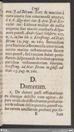Damnum - Dotalitium