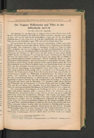 Die Truppen Wallensteins und Tillys in de Schluxharde 1627/28