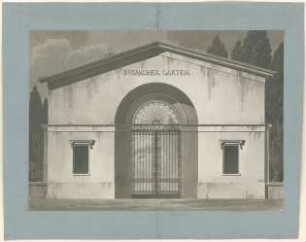 Fischer, Carl von; München; Botanischer Garten, Eingangstor - Ansicht