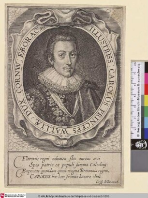 Illustriss: Carolus Princeps Walliae/ Dux Cornw: Eborac: