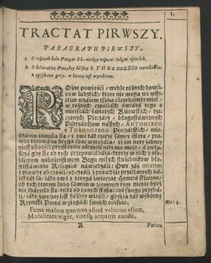 Tractat pirwszy