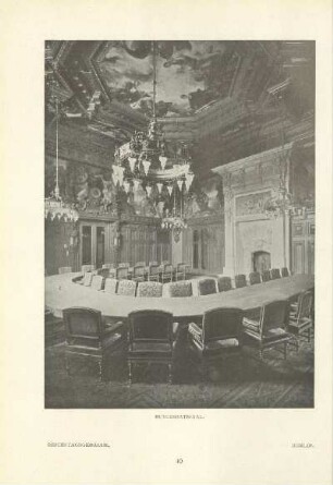 Reichstagsgebäude. Bundesratssaal. Berlin