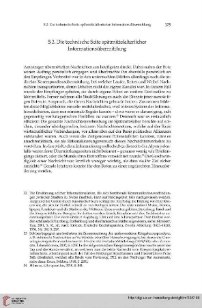 5.2. Die technische Seite spätmittelalterlicher Informationsübermittlung