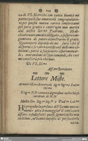 Lettere Miste