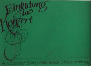 "Einladung ins Konzert"