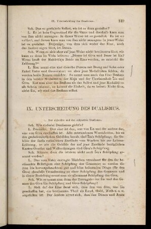 IX. Unterscheidung des Dualismus