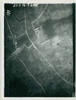 Foto des Geländes um Châtillon-sous-les-Côtes und der Mandre Ferme (Luftbild)