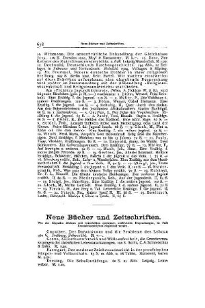 Neue Bücher und Zeitschriften