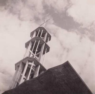 Berlin. Kaiser-Friedrich-Gedächtniskirche, Händelallee. Glockenturm