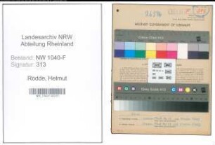 Entnazifizierung Helmut Rodde , geb. 14.05.1915 (Zollinspektor)