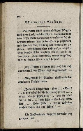 Allerneueste Anekdoten.