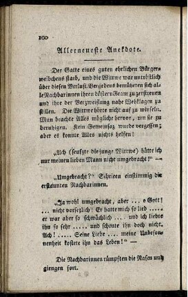 Allerneueste Anekdoten.