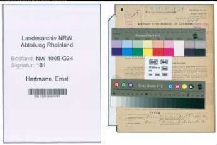 Entnazifizierung Ernst Hartmann , geb. 17.07.1904 (Ingenieur)