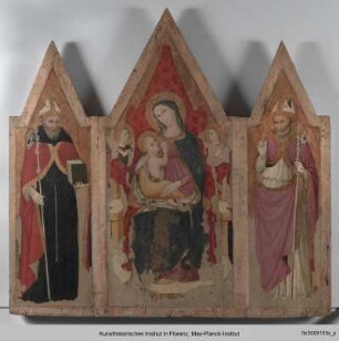 Thronende Madonna, umgeben von den Heiligen Augustinus und Verecundus von Verona