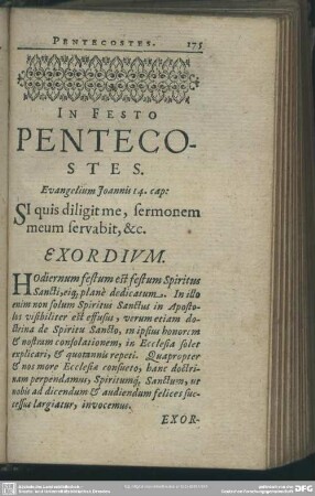 In Festo Pentecostes