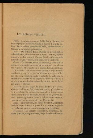 Los actores vestirán