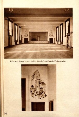 Eduard Bargheer. Saal im Gorch-Fock-Haus in Finkenwärder