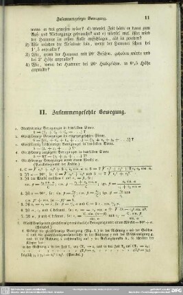 II. Zusammengesetzte Bewegung