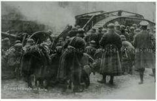 Straßenkampf in Berlin während der Märzkämpfe 1919