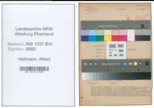 Entnazifizierung Alfred Heitmann , geb. 23.03.1894 (Kaufm.Angestellter)
