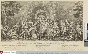 Feste de Dieu PAN, celebrée par des Sylvains et des Nymphes