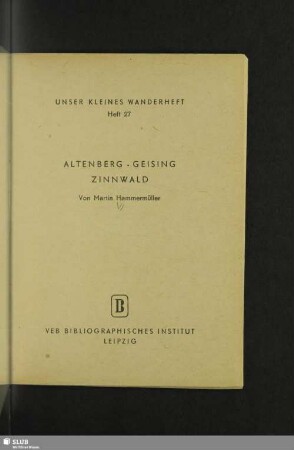 Altenberg, Geising, Zinnwald
