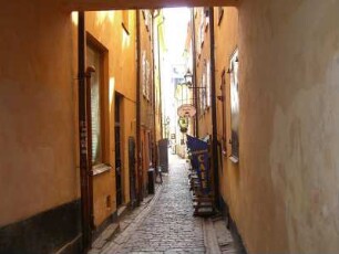 Stockholm: Gasse auf Gamla Stan (Altstadtgasse)