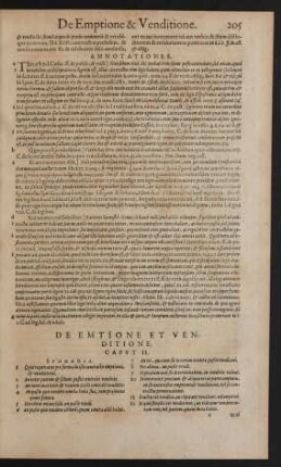 De Emptione Et Venditione. Caput II.