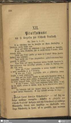XII. Pṙatkowaṅe na 2. ṅeżelu po tschoch kralach
