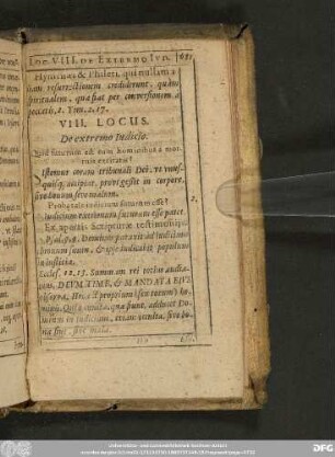 VIII. Locus. De extremo Iudicio.