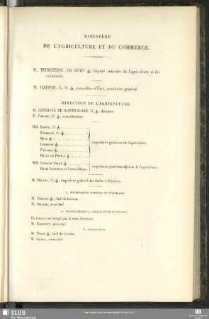 Ministère De L'Agriculture Et Du Commerce