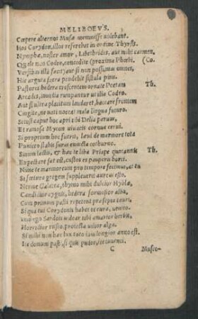 [Ende von: Ecloga Septima, Meliboeus.]