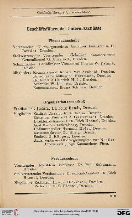 Geschäftsführende Unterausschüsse