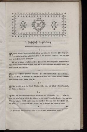 I. Geschichtserzählung.