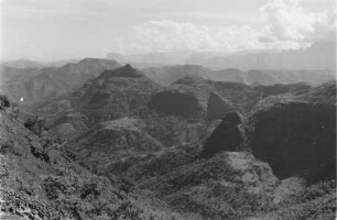 Nordwest Abbruch des Simien Gebirges : Blick auf den Nordwest Abbruch des Simien Gebirges.