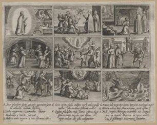 Bildnis des Ignacio de Loyola (Wundertaten des Heiligen?)