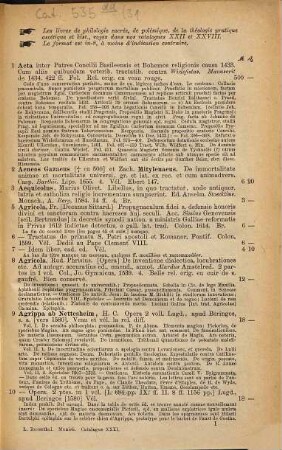 Bibliotheca scholastica, philosophica et dogmatica : les ouvrages, commentateurs, adversaires etc. d'Aristote, Bonaventura, de Duns, Lombardus, Thomas d'Aquin, Bacon, Descartes, Spinoza etc. en manuscrit et imprimés : en toutes les langues, excepté en allemand