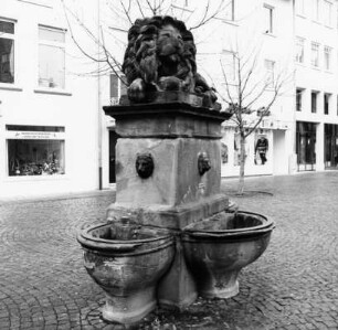 Löwenbrunnen; Darmstadt, An der Stadtkirche