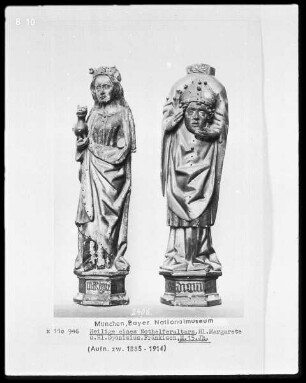 Heilige von einem Nothelferaltar — Der heilige Dionysius